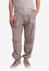 Herno Elastic-Waistband Cargo Pants Gray PT000181U_LIGHT GREY