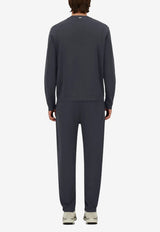Herno Track Pants with Small-Plaque Gray PT000196U_DARK GREY