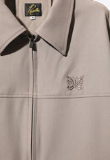 Needles Sport Zipped Overshirt Beige PU212A-TAUPE_74224