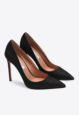 Aquazzura Purist 105 Rhinestone Embellished Pumps Black PURHIGP1SHV/R_AQUA-000