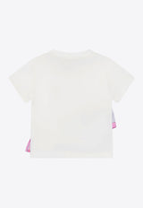 Emilio Pucci Junior Baby Girls Printed Ruffles T-shirt Ivory PW8031-Z2354_IVORY