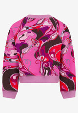 Emilio Pucci Junior Girls Orchidee Print Sweatshirt Multicolor PX4A20-Z3343_MULTI COLO