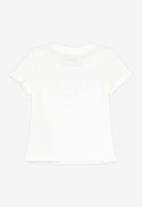 Emilio Pucci Junior Baby Girls Logo Print T-shirt Ivory PX8081-Z3186_IVORY
