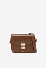 A.P.C. Mini Grace Leather Crossbody Bag Brown PXCCK-F61413LE/R_APC-CAI