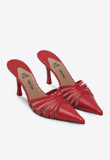 Paris Texas Nadia 85 Leather Mules Red PXNL02XSHPT/Q_PATEX-RE