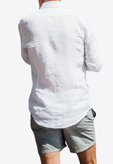 Les Canebiers Pampelonne Embroidered Swim Shorts Gray