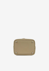Hermès Picotin 18 in Beige Marfa Clemence Leather with Palladium Hardware