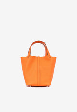 Hermès Picotin 18 in Orange Clemence Leather with Palladium Hardware