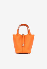 Hermès Picotin 18 in Orange Clemence Leather with Palladium Hardware