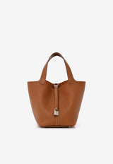 Hermès Picotin 22 in Gold Taurillon Clémence with Palladium Hardware