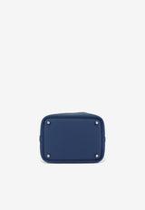 Hermès Picotin Lock 18 in Bleu Tie Clemence Leather with Palladium Hardware
