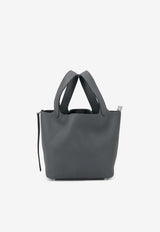 Hermès Picotin 18 in Gris Misty Clemence Leather with Palladium Hardware