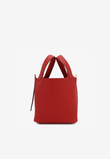 Hermès Picotin Lock 18 in Vermillon Clemence Leather with Gold Hardware