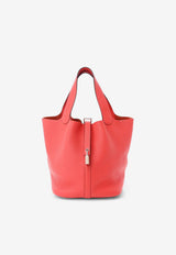 Picotin 22 in Rouge de Coeur Clemence with Palladium Hardware