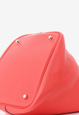Picotin 22 in Rouge de Coeur Clemence with Palladium Hardware