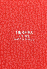Picotin 22 in Rouge de Coeur Clemence with Palladium Hardware
