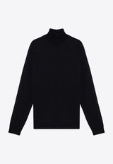 Roberto Collina Merino Wool Turtleneck Sweater Blue RA01003RA01/P_ROBER-10