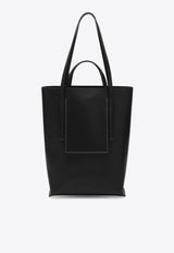 Rick Owens Medium Leather Tote Bag Black RA02E0763LGE/R_RICKO-09