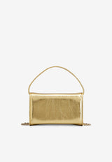 Roger Vivier Micro Pilgrim Leather Top Handle Bag RBWABDH00L0T0HG005 G005 Gold