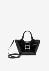 Roger Vivier Mini Viv' Choc Leather Tote Bag RBWAOGA0100TM6/P_ROGVI-B999