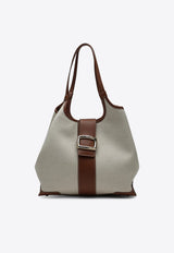 Roger Vivier Medium Viv' Choc Tote Bag Beige RBWAOGAB300NQA/Q_ROGVI-1M88