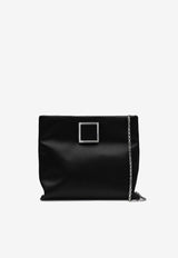 Roger Vivier Trompette Satin Clutch Bag Black RBWAPDD0200RS0/S_ROGVI-B999