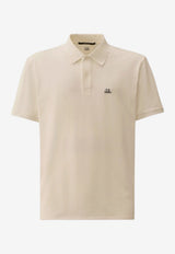C.P. Company Embroidered Logo Polo T-shirt White RCCMPL721A005263W_WHITE