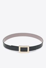 Roger Vivier Belle Vivier Reversible Leather Belt Black RCWC0343100MU5/Q_ROGVI-1K53