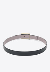 Roger Vivier Belle Vivier Reversible Leather Belt Black RCWC0343100MU5/Q_ROGVI-1K53