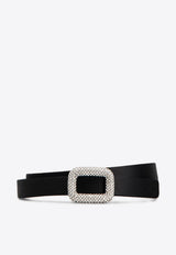 Viv' Choc Crystal-Buckle Belt RCWC0BF1001RS0B999 B999