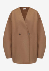 RUOHAN Cocoon Oversized Wool Coat Camel RE005AW25_CAMEL