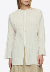 RUOHAN Bruno Wrinkled Blouse White RE013SS26_WHITE