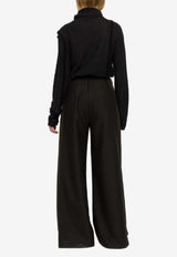 RUOHAN Ibo Wool-Blend Tailored Pants Dark Green RE015AW25_DARK GREEN