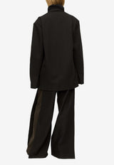 RUOHAN Caye Oversized Open Jacket Dark Green RE027AW25_DARK GREEN