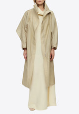 RUOHAN Nuri Wrinkled Trench Coat Beige RE032SS26_KHAKI