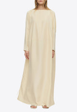 RUOHAN Soma Silk Maxi Dress Off-white RE053SS26(EU)_IVORY