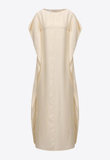 RUOHAN Sora Silk Maxi Kaftan Dress Off-white RE054SS26(EU)_IVORY