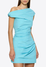 Paris Georgia Remmy One-Shoulder Mini Dress Turquoise REMMYD-TUR_TURQUOISE
