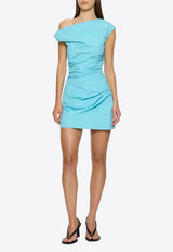 Paris Georgia Remmy One-Shoulder Mini Dress Turquoise REMMYD-TUR_TURQUOISE