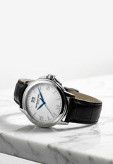 Raymond Weil Tradition Stainless Steel and Leather 41mm Watch White REYTSSL41W_TH