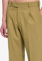 PT Torino Tailored Wool-Blend Pants Green RFZAZ40FWD--0090