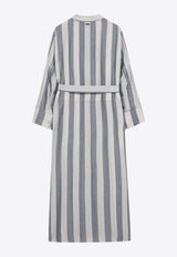 S Max Mara Rima Striped Midi Shirt Dress Blue RIMACO/Q_MAXS-001