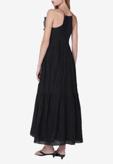 Isabel Marant Étoile Vasma V-neck Maxi Dress Black RO1003FBB3J04E/S_ISAET-01BK