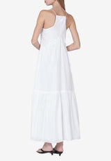 Isabel Marant Étoile Vasma V-neck Maxi Dress White RO1003FBB3J04E/S_ISAET-20WH