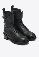 Jimmy Choo Rosabel Grained Leather Ankle Boots Black ROABELFLATGBX/R_JIMCH-BLK