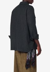 Destin Wool Buttoned Shirt Gray ROLFSOWO/R_DESSR-AN