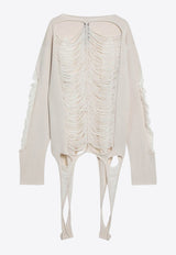 Rick Owens Torn Wool Sweater Ivory RR01E5671KGRIDM/Q_RICKO-41