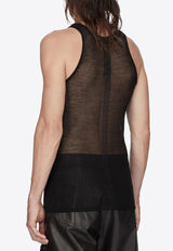 Rick Owens Knit Tank Top Black RR01F2636RIBWSL_09