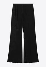 Rick Owens Wide-Leg Pants with Fringes RR02E1308BBCL/R_RICKO-09