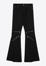 Rick Owens Bolan Flared Cargo Jeans Black RU01E5336TE/Q_RICKO-09